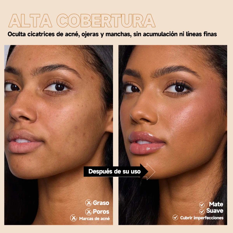 Artmiss Corrector Líquido Ligero Hidratante Alta Cobertura