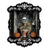 Pinetree Art Halloween Bathroom Wall Decor, Skeleton Gothic Wall Art