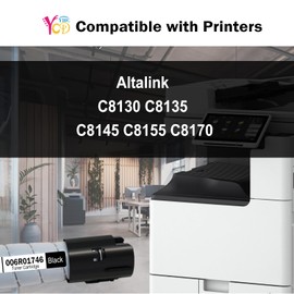 YCDYHC Black Toner Cartridge Compatible with Xerox 006R01746 Replacement for Xerox AltaLink C8130 C8135 C8145 C8155 C8170 C8230 C8235 C8245 C8255 C8270 Printers