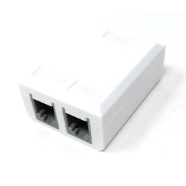 DRUT RJ11 Splitter Adapter – 1 Female to 2 Female RJ11 Ports, 6P4C ADSL Telephone Line Splitter for Landline Phone, Modem, Fax, DSL Devices