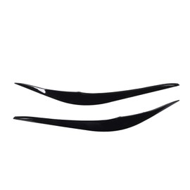 2PCS Headlight Eyebrows Left Right Quick Installation Racing Style Upgrade for 2 Series F22 F23 2015 to 2019 Glossy Black