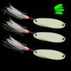 OROOTL Fishing Spinners Spoons, Casting Fishing Lures Bait Jig Luminous