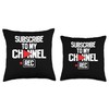 Content Creator Vlogger Vlog Streamer Influencer Throw Pillow