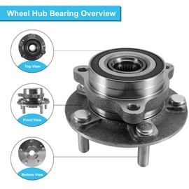 513420 Front or Rear Wheel Hub Bearing Assembly for Hyundai Elantra 17-23,Kona 18-23,for Hyundai Veloster 19-21,for Veloster N 19,for Kia Forte 19-22, NIRO 17-22,for Kia Seltos 21-22