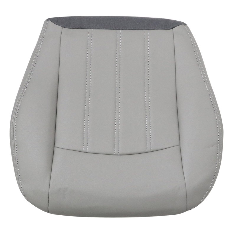 Priprilod Gray Leather Driver Side Bottom Replacement Seat Cover Compatible