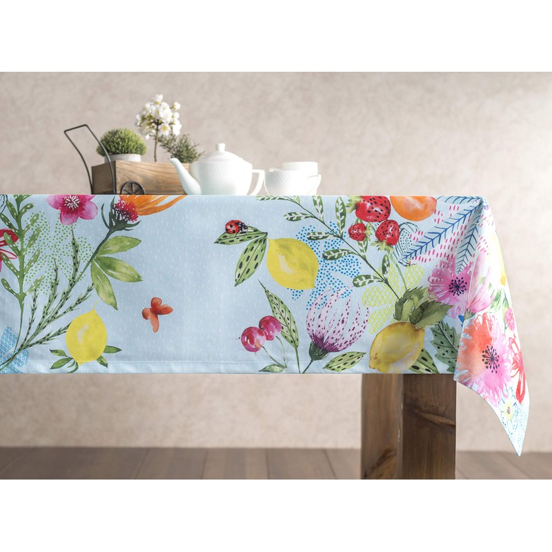 Maison d' Hermine Tablecloth 100% Cotton Table Cover Decorative Washable