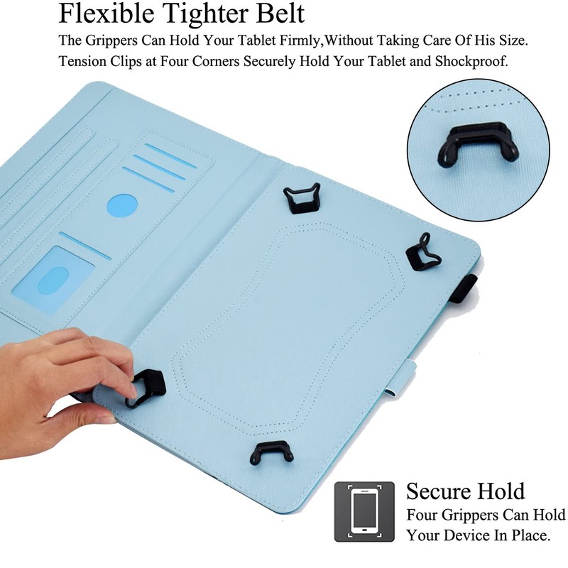 BYCeKe Universal 10 10.1 inch Android Tablet Case, Multi-Angle Viewing