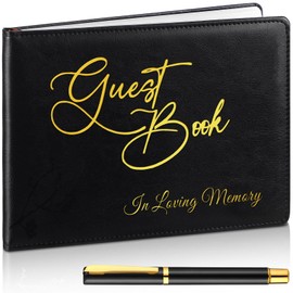 Yingzhao Memorial Funeral Guest Book with Pen 144 Pages Cardinal Funeral Guest Book for Memorial Service Celebration of Life Party Supplies in Loving Memory Guest Sign in Book(in Loving Memory)