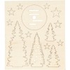 57886 3D Plywood Figures Kit - Xmas Trees
