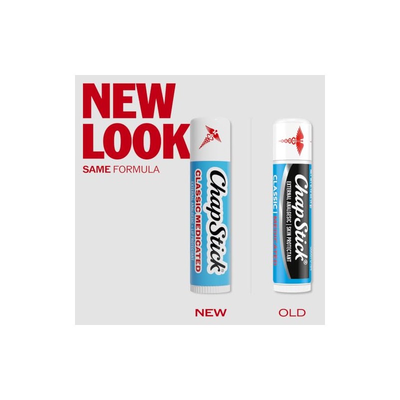 ChapStick Classic Tubos de bálsamo labial medicado, tratamiento de labios