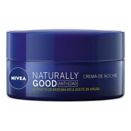 Crema Facial Nivea Naturally Good Antiedad Noche 50ml Todo Tipo De Piel Noche