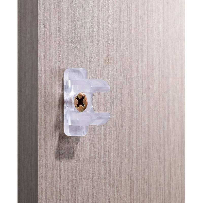 False Front Cabinet Clips, Hosrnovo 4 Pairs with Screws Reinforced