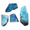 Myhealingworld Natural Multi Fire Rough Labradorite Stones for Jewelry Making