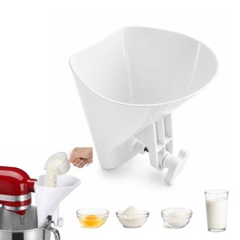Universal Flour Funnel for KitchenAid Stand Mixer, Fits Most 3.5-7Qt Bowl