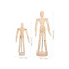 Operitacx 2pcs Wooden Artist Mannequin Articulated Joints for Realistic Posing