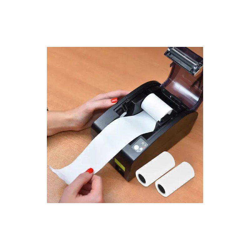 80 Rollos De Papel Termico Etiqueta 57x30mm Impresora Ticket