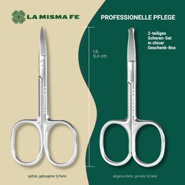 Beauty Scissors Set Eyebrow Scissors Nose Hair Removal Beard Scissors Men - 2 Pieces Sharp, Small, Polished Stainless Steel
