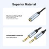 ANDAPA Divisor de Audio y micrófono(21CM), Adaptador de Auriculares 3.5mm