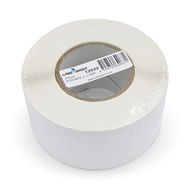 LabelBasic Matte Inkjet Labels 3" Continuous for CW-C6000A, CW-C6000P, TM-C7500, TM-C7500G, Primera LX600, LX900, LX910, LX1000, LX2000 and Other Printers, 240ft Labels/Roll on a 3 Inch Core