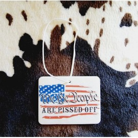 Country Grace With Alisha Wholesale Lot 5 Pack We The People USA Flag Unscented Hanging Car Air Freshener