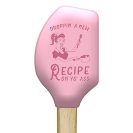 Funny Offensive Spatulas Hilarious Novelty Cooking And Baking Utensils Funny Silicone Scraper Spatula Sarcastic Funny Food Novelty Spatulas for Baking Droppin
