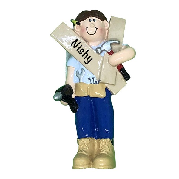 HolidayTraditions Mr. Fix It Contractor Personalized Ornament - Unique Christmas
