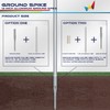 Windscreen4less Ground Spikes Post Anchor for Garden Patio Temporary Fence