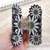 White Daisy Hair Claws Non Slip Medium Thick Hair Claws
