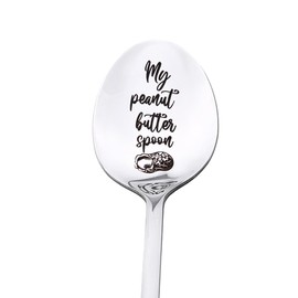 Friend Coworker Husband Birthday Gifts for Best Friend Brother Christmas Bday Gifts for Coworker Husband Sister Peaunt Spoon Gifts for Peaunt Butter Lovers Going Away Gifts for Coworkers Coffee Spoon