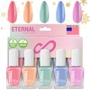 Eternal Colección: 5 piezas: esmalte de uñas de secado rápido
