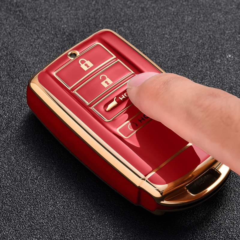 ELOHEI Key Fob Cover for Acura ,Soft TPU Key Fob