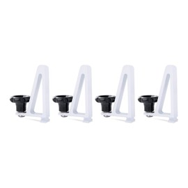 AA-Racks Aluminum Van Roof Ladder Rack and Truck Ladder Rack Ladder Stopper Set of 4 - White