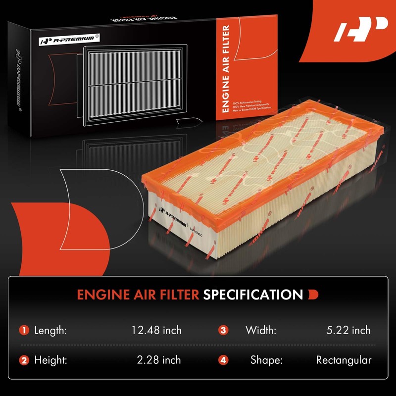 A-Premium Engine Air Filter Cleaner Box Housing + Air Filter