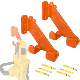 Chainsaw Holder, 2 Pack Heavy Duty Chainsaw Hangers, Rubber Encapsulated Steel Wall Mount Chainsaw Holders for Shed Workshop Shop Garage Organization and Storage, 150LBS