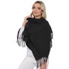 WELROG Women's Winter Scarf, black