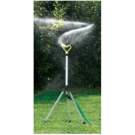 JSNY Tripod Sprinkler Adjustable Rainforest Revolving Lawn Garden 20 -1900 Sq Ft ETNA