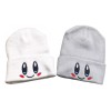 Duo Beanie Rosa Y Blanco Ojitos Gorrito Kirby Invierno Geek