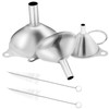 3 Pcs Stainless Steel Funnel Set – Durable Funnels for
