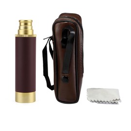 HAMILO Retro Monocular 25x30 Astronomical Observation High Magnification 10x Storage Case with Cleaning Cloth