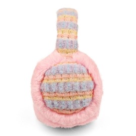 Soxbang Kids Ear Muffs, Fluffy, Fleece-Lined, Knit, Earmuffs, For Kids, Unisex, Ear Warmers, Commuting to Work or School, Cold Protection, Adjustable, Free size