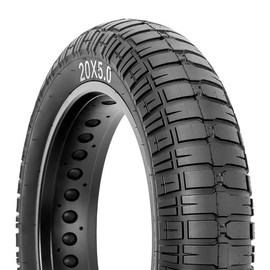 Hycline Ebike Fat Replacement Tire: 20x4.0/20x4.5/20x5.0/26x4.0 Inch Folding Puncture Resistant Fat Tires for Electric Bike, MTB, Heavy Duty, e bike - Size: 20x5.0 inch