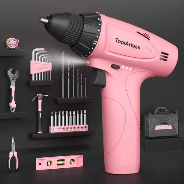 ToolArtess ToolArtess 12V Cordless Drill Set,Power Drill Cordless Driver,Tool Kit