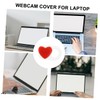 Operitacx 4PCS Heart Webcam Cover Slider Laptop Camera Privacy Lens