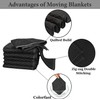 2 Pack Moving Blankets 40x 72" Moving Pads for Furniture