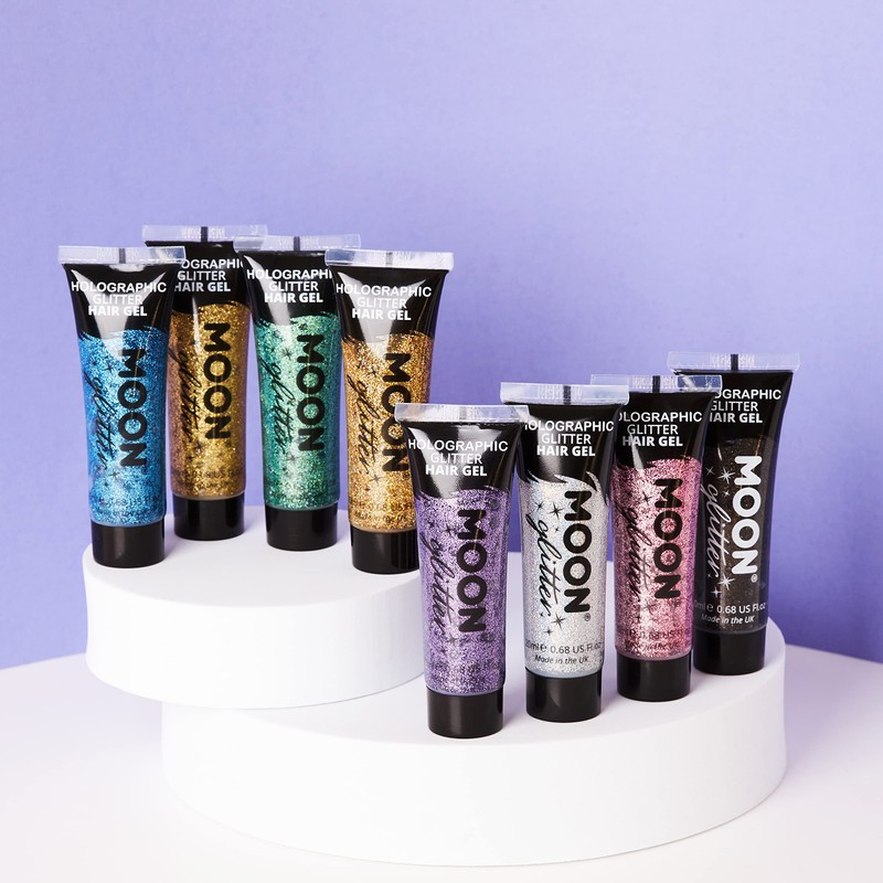 Moon Glitter - Holographic Glitter Hair Gel - 20ml -