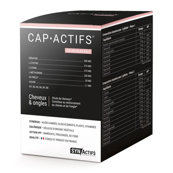Synactifs CapActifs Cheveux & Ongles 120 gélules