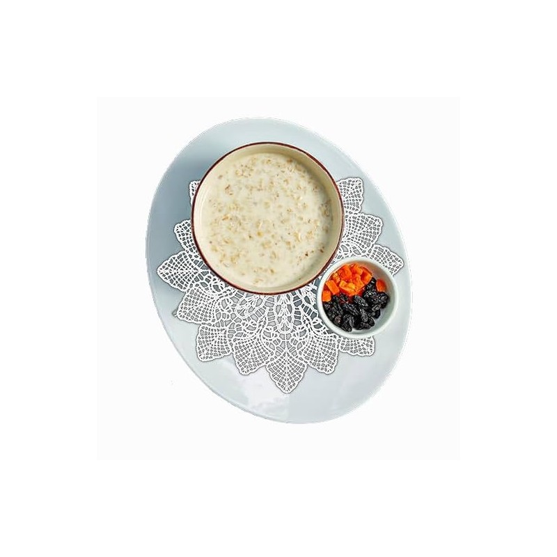 3 PCS Elegant Doyleys,Crocheted Lace Doilies,Round Placemats,Decorative placemats, lace placemats