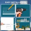 SOVQUEST Nail Polish Wall Rack 15 Inch 6 Pack Acrylic