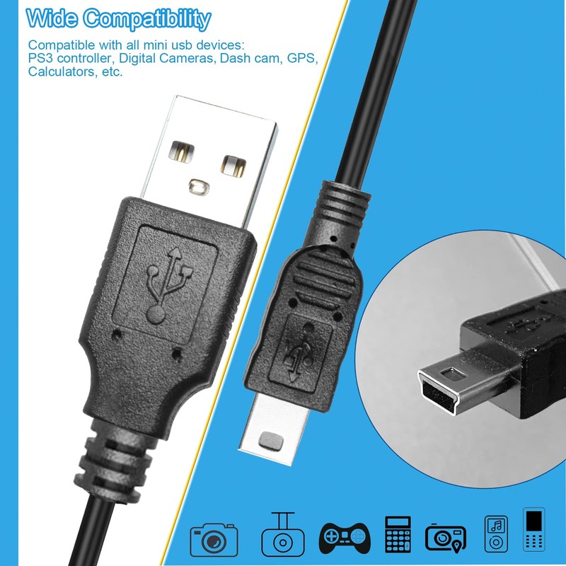 USB Charging Cable Power Cord 3.3Ft for Texas Instruments TI-84