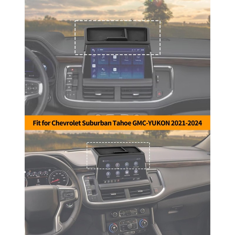 Hoolcar Dashboard Dash Storage Tray Organizer Compatible with 2021-2024 Suburban/Tahoe/Yukon